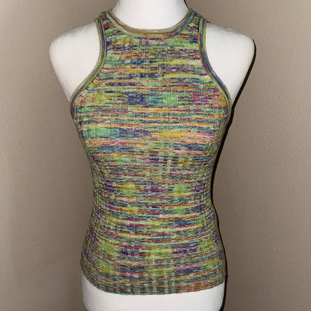 Anthropologie Multicolor Knit Tank Top